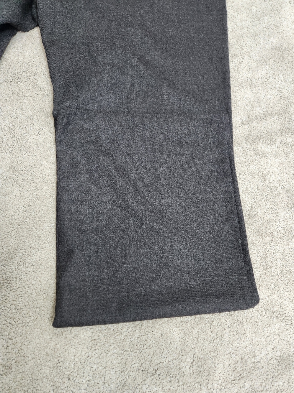 Eileen Fisher Straight Leg Wool Pants Trouser Grey Size 12 Office Professional - Picture 10 of 14